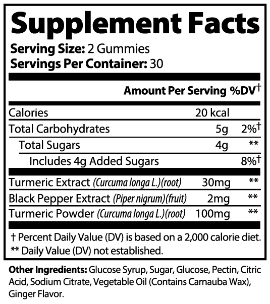 Forever Fitness 41 60 Turmeric Gummies 2100mg